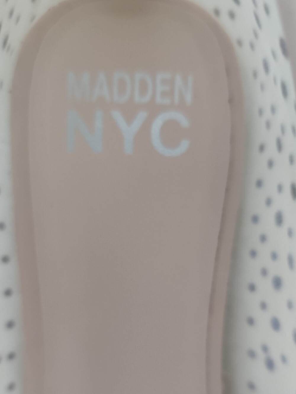 MADE IN NYC Blush Pink Crystal Mary Jane Flats - Picture 2 of 4